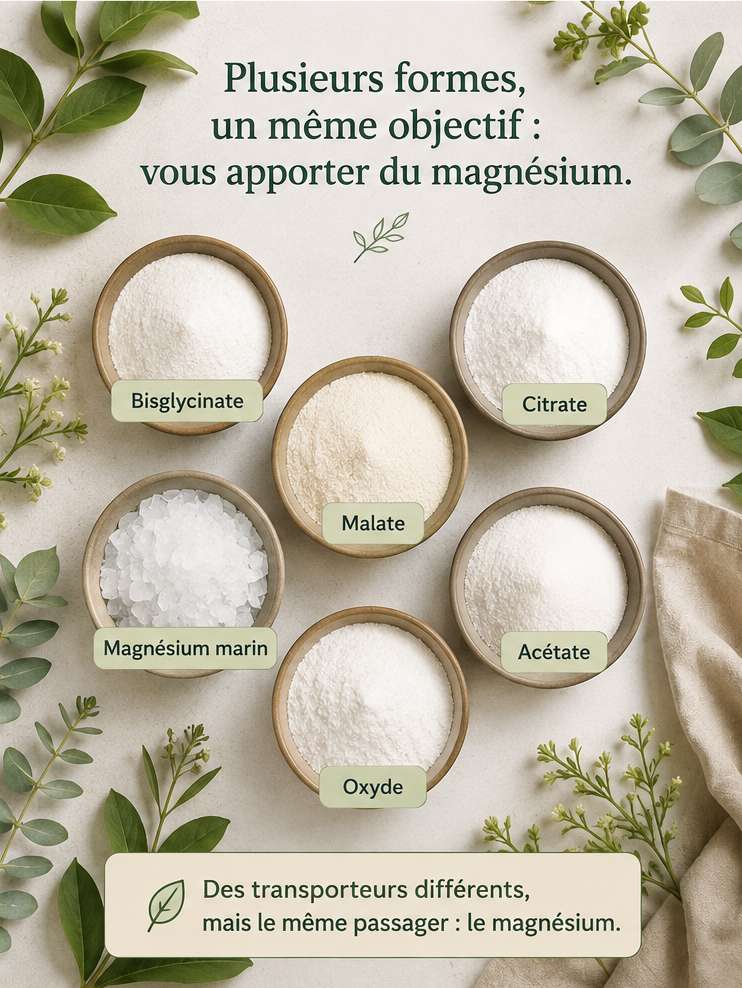 Les différentes formes de magnésium